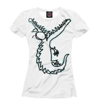 Женская футболка Зубастый крокодильчик