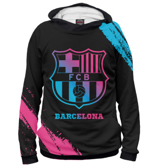 Мужское худи Barcelona Neon Gradient