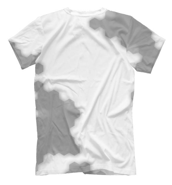 Мужская футболка с изображением Poppy Playtime Glitch Light цвета Белый