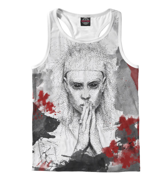 Мужская майка-борцовка с изображением Die Antwoord цвета Белый