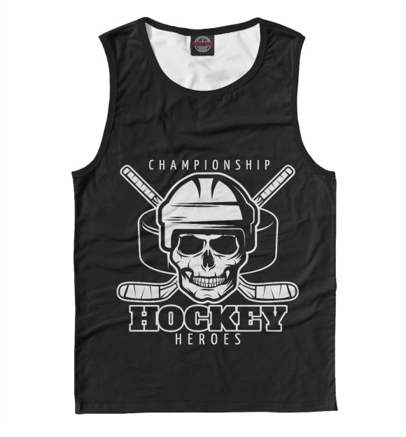 Майка для мальчика с изображением Heroes Hockey цвета Белый