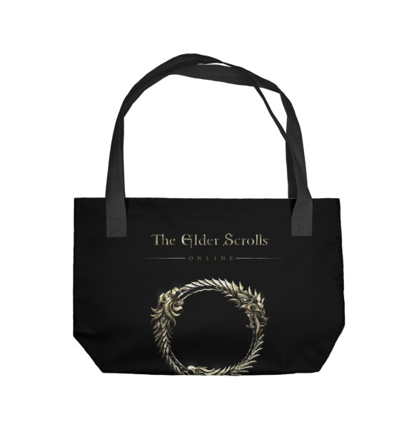 Пляжная сумка с изображением The Elder Scrolls цвета 