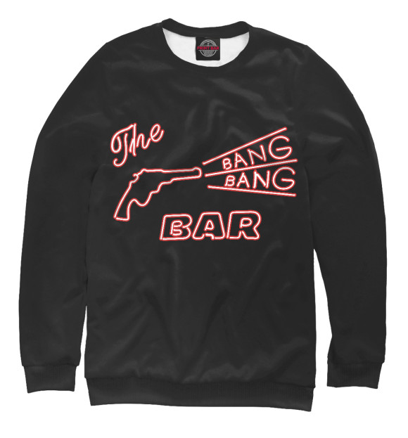 Мужской свитшот с изображением The Bang Bang Bar цвета Белый