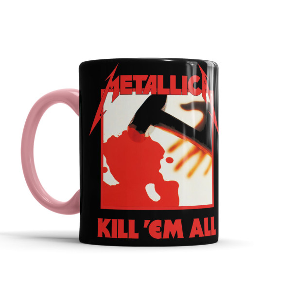Кружка с изображением Metallica Kill ’Em All цвета розовый