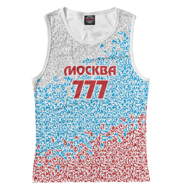 Майка для девочки с изображением Москва - регион 777 цвета Белый