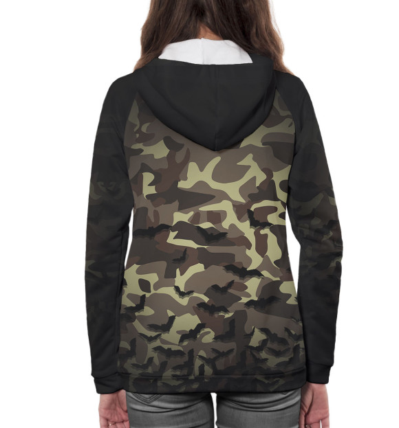 Женское худи с изображением Военная разведка цвета Белый