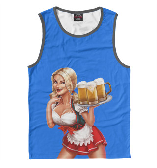 Мужская майка Girl with beer