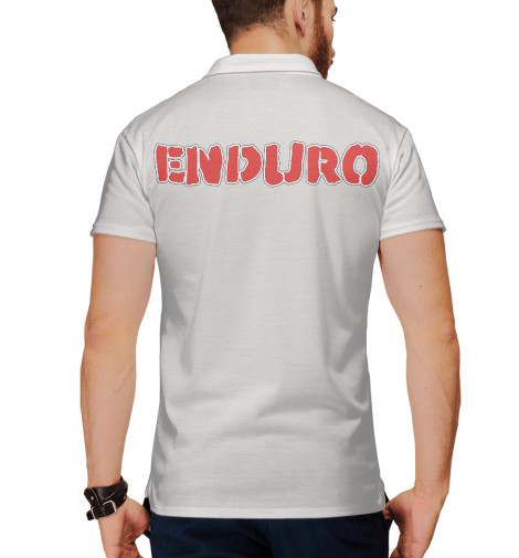 

Поло Print Bar, Белый, Enduro
