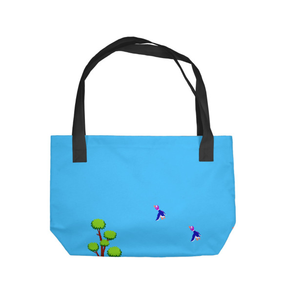 Пляжная сумка с изображением Duck Hunt цвета 