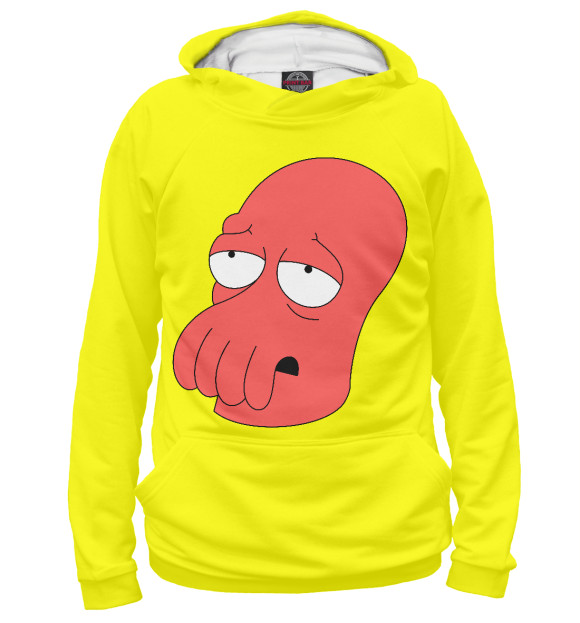 Худи для мальчика с изображением Zoidberg цвета Белый