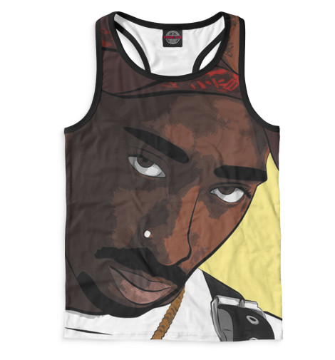 

Майки борцовки Print Bar, Белый, 2Pac