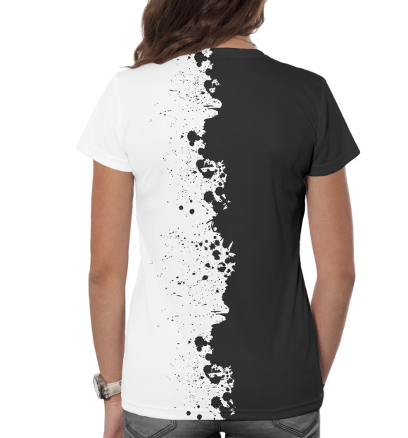 Женская футболка с изображением Шаолинь цвета Белый