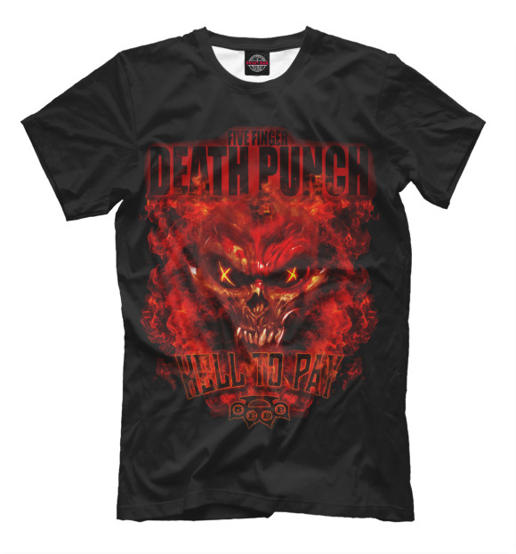 Футболка для мальчиков с изображением Five Finger Death Punch Hell To Pay цвета Черный