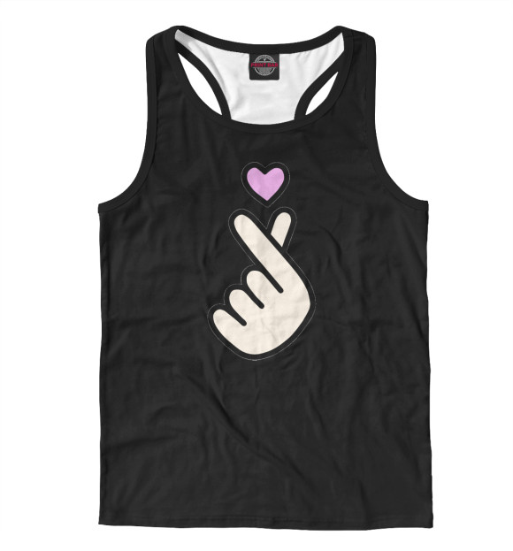 Мужская майка-борцовка с изображением Sarang цвета Белый