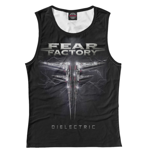 Майка для девочки с изображением Fear Factory цвета Белый