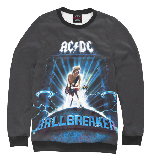Свитшот для мальчиков с изображением ACDC Ballbreaker цвета Белый