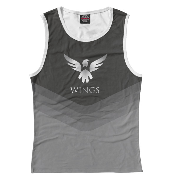 Майка для девочки с изображением Wings Team цвета Белый