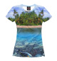 Женская футболка Тропический остров