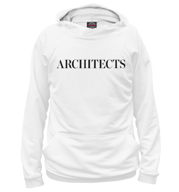 Мужское худи с изображением Architects цвета Белый