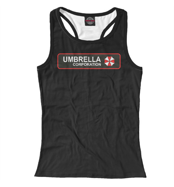 Женская майка-борцовка с изображением Umbrella Corporation цвета Белый