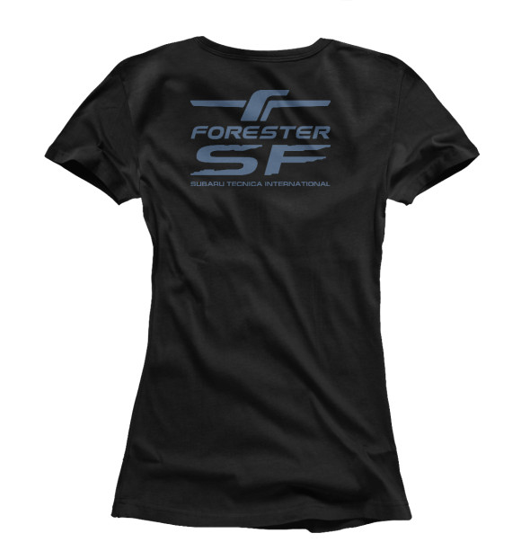 Женская футболка с изображением forester sf2 цвета Белый
