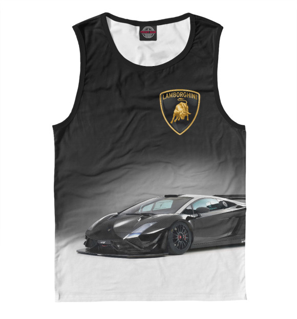 Майка для мальчика с изображением Lamborghini цвета Белый