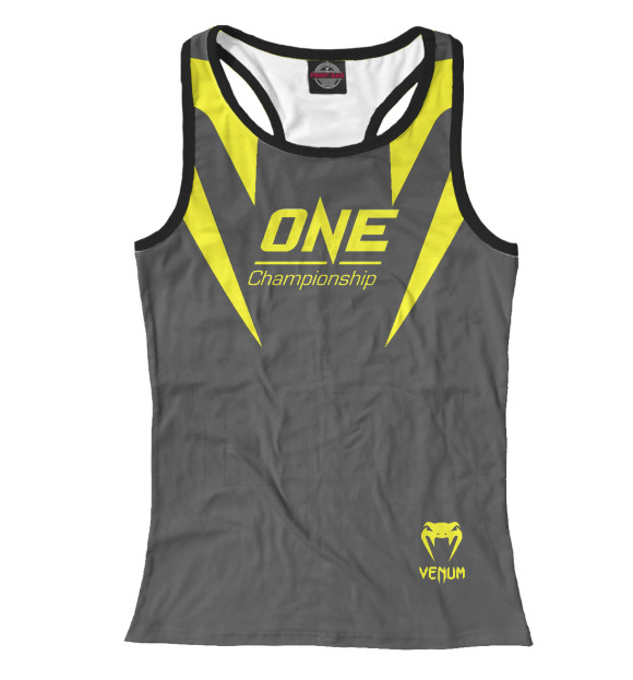 Женская майка-борцовка с изображением One Venum цвета Белый