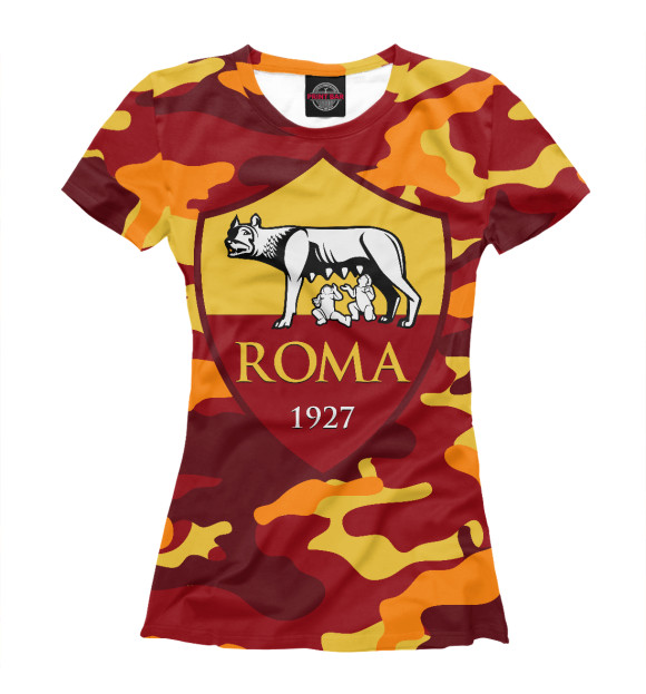 Женская футболка с изображением Рома цвета Белый