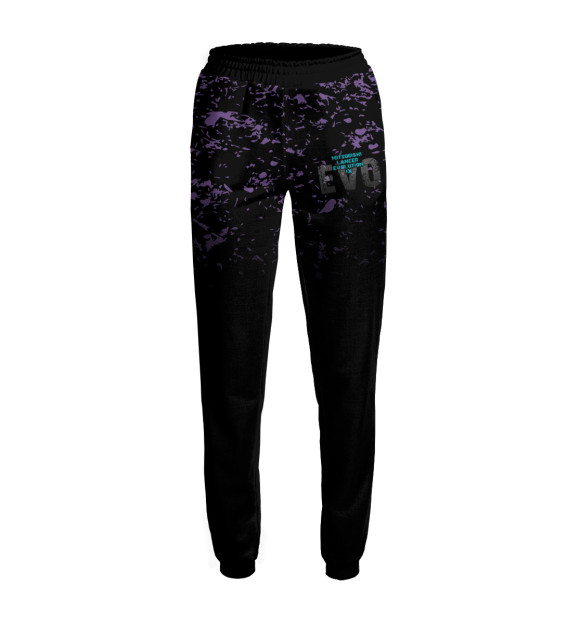 Женские спортивные штаны с изображением EVO9 цвета Белый