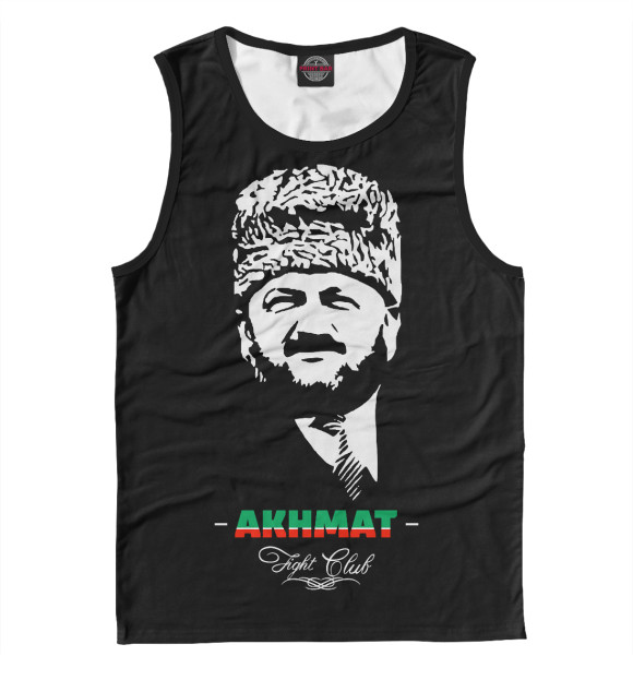 Мужская майка с изображением Akhmat Fight Club цвета Белый
