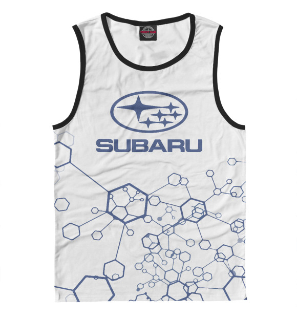 Майка для мальчика с изображением Subaru цвета Белый