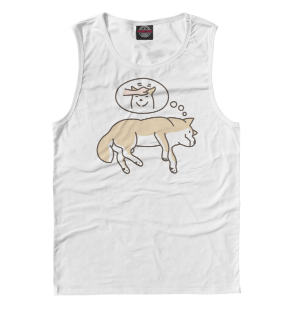 Майка для мальчика с изображением Сиба-ину цвета Белый