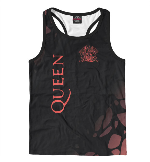 Мужская майка-борцовка с изображением Queen цвета Белый