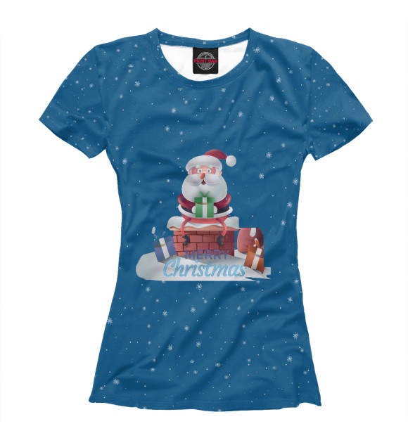 Футболка для девочек «Merry christmas» — футболка с принтом, магазин Print Bar