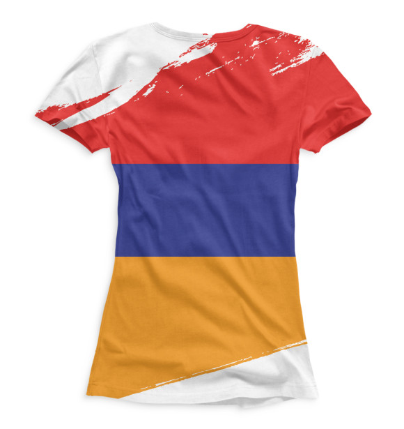 Футболка для девочек с изображением Армения цвета Белый