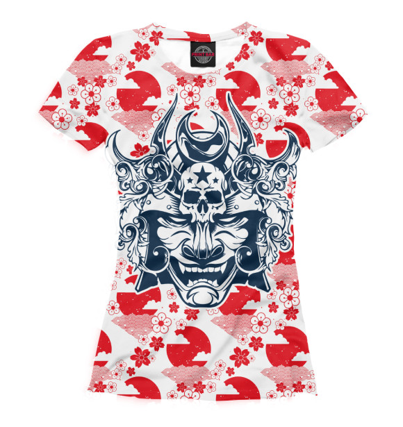 Футболка для девочек с изображением Япония цвета Белый