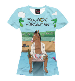 Женская футболка Конь БоДжек