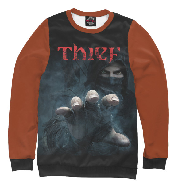 Свитшот для мальчиков с изображением Thief цвета Белый
