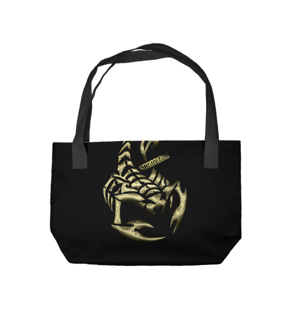 Пляжная сумка с изображением Scorpions цвета 