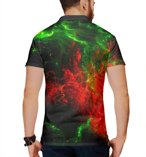 

Поло Print Bar, Белый, Вселенная