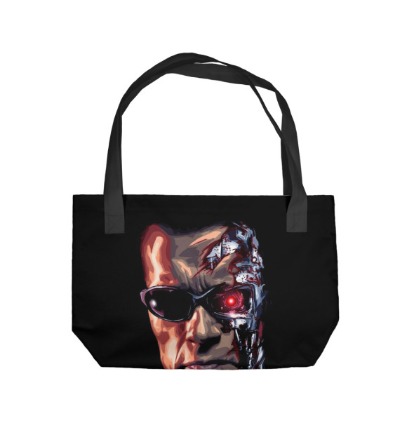 Пляжная сумка с изображением Терминатор цвета 