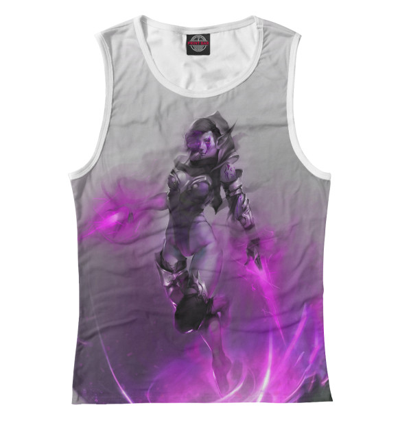 Женская майка с изображением Dota 2 цвета Белый