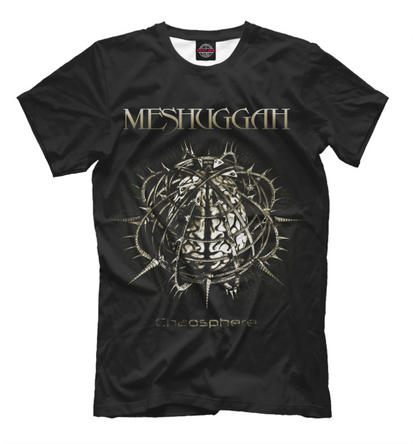 Мужская футболка с изображением Meshuggah цвета Черный