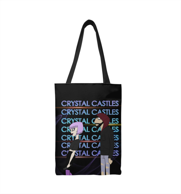 Сумка-шоппер с изображением Crystal Castles цвета 