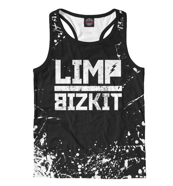 Мужская майка-борцовка с изображением Limp Bizkit цвета Белый