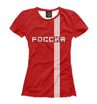 Футболка для девочек Спортивная Россия