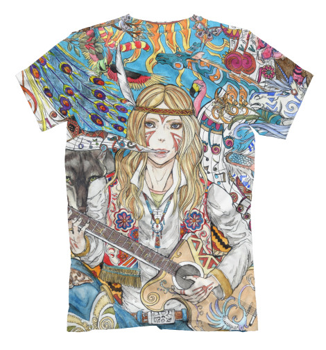 

Футболки Print Bar, Молочно-белый, Гитаристка