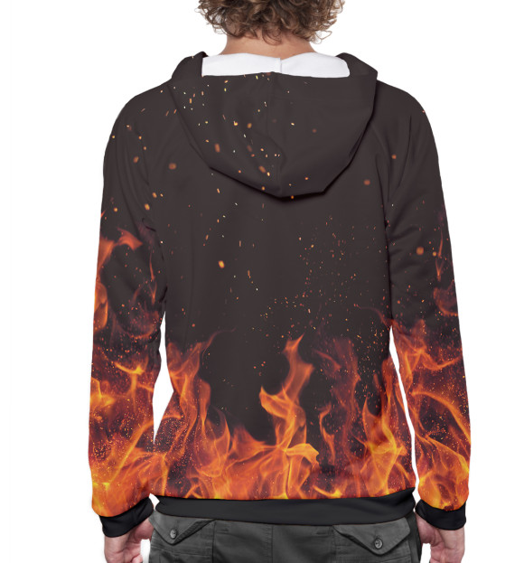 Мужское худи с изображением Hearthstone цвета Белый