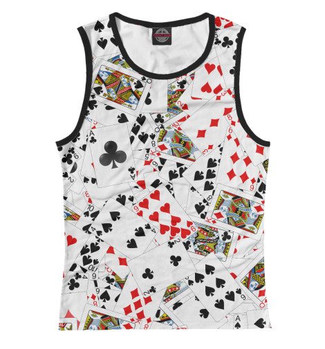 

Майки Print Bar, Белый, Игральные карты