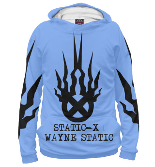 Худи для девочки Static-X | Wayne Static Blue